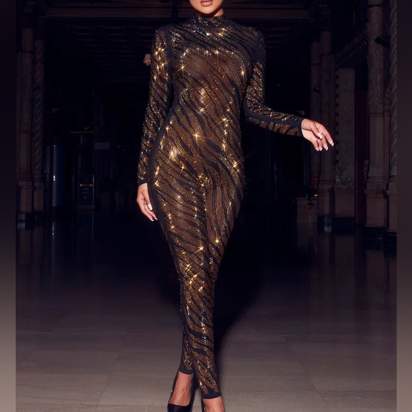 Fashion Nova Pants - Crystal Tiger Jumpsuit fashion nova